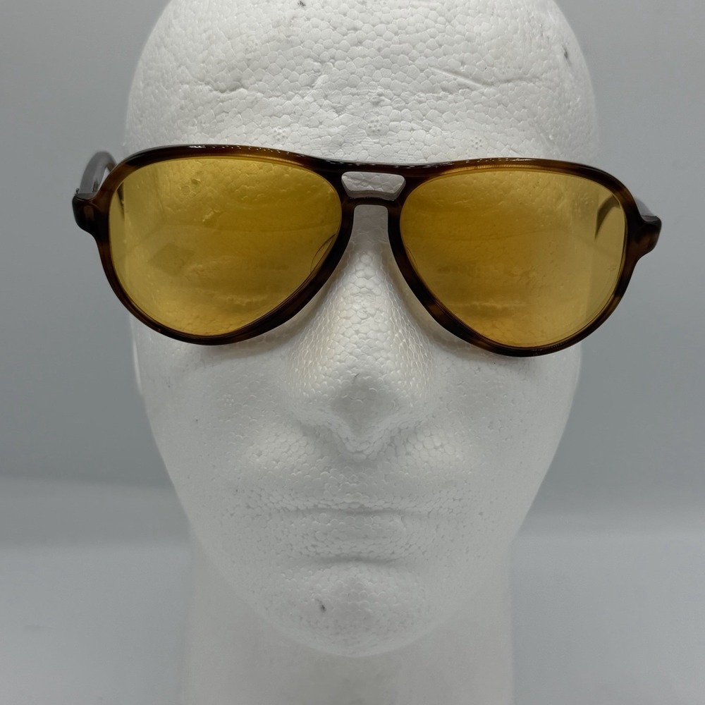 Vintage B&L Ray-Ban Vagabond Sunglasses Amber Yellow Tortoise Ambermatic Bausch